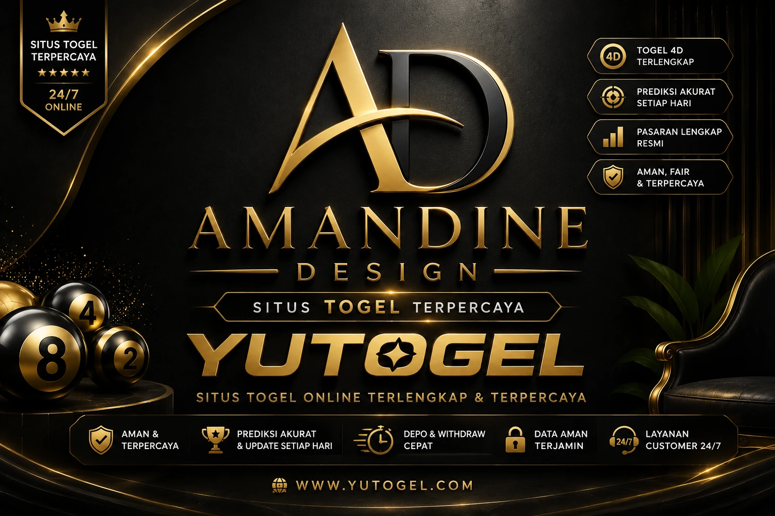 Thumbnail 1 of 3, Poster, YUTOGEL > Instal Aplikasi Amandine Design Login dan Daftar designed and sold by YUTOGEL.
